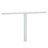 Mega Outdoor Clothesline T‑Post, Galvanized Steel Single Post with Crossbar and Eyelet Screws