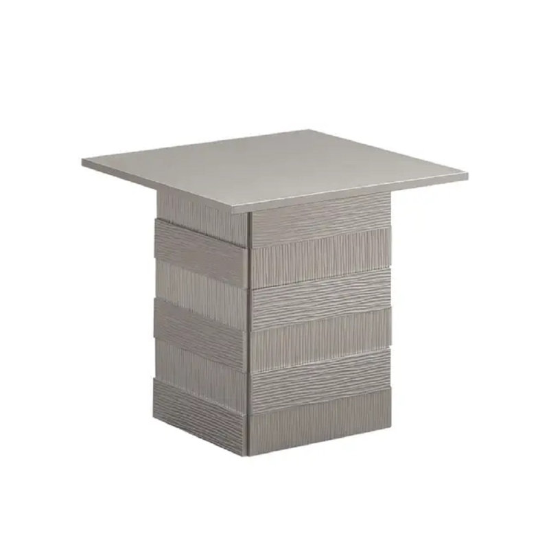 Table de bout Armaya, Blanc gris