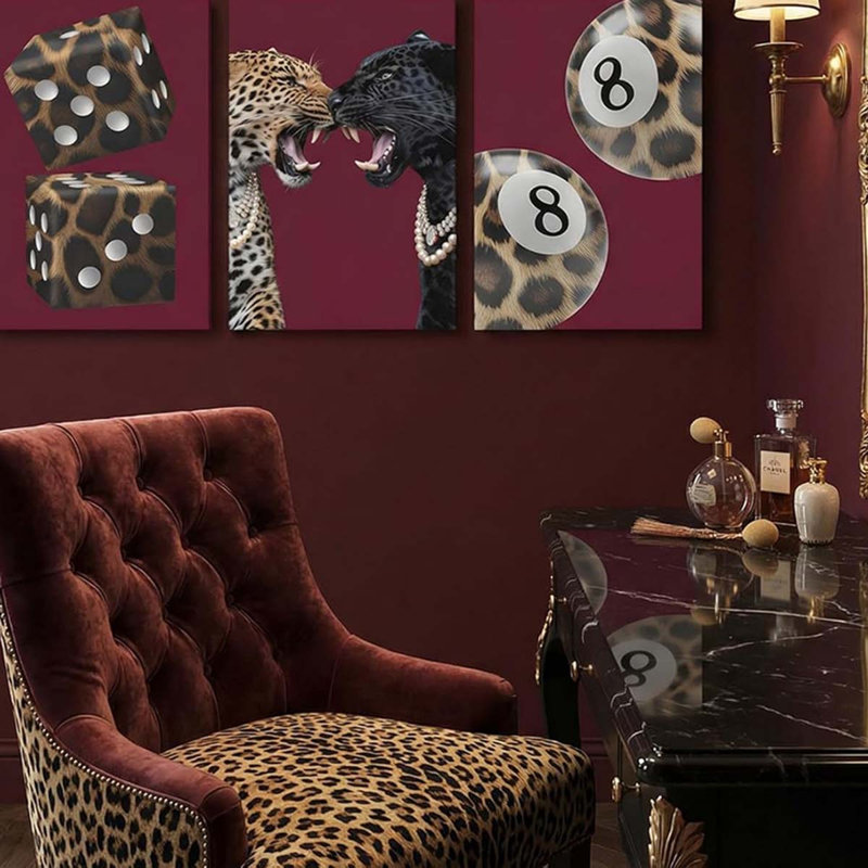3 Piece Wrapped Canvas Print, 60 cm H x 40 cm W