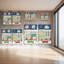 «Snowy Toy Shop Evening», ensemble de 2 impressions sur toile-2078352855-2078352853-2078352681