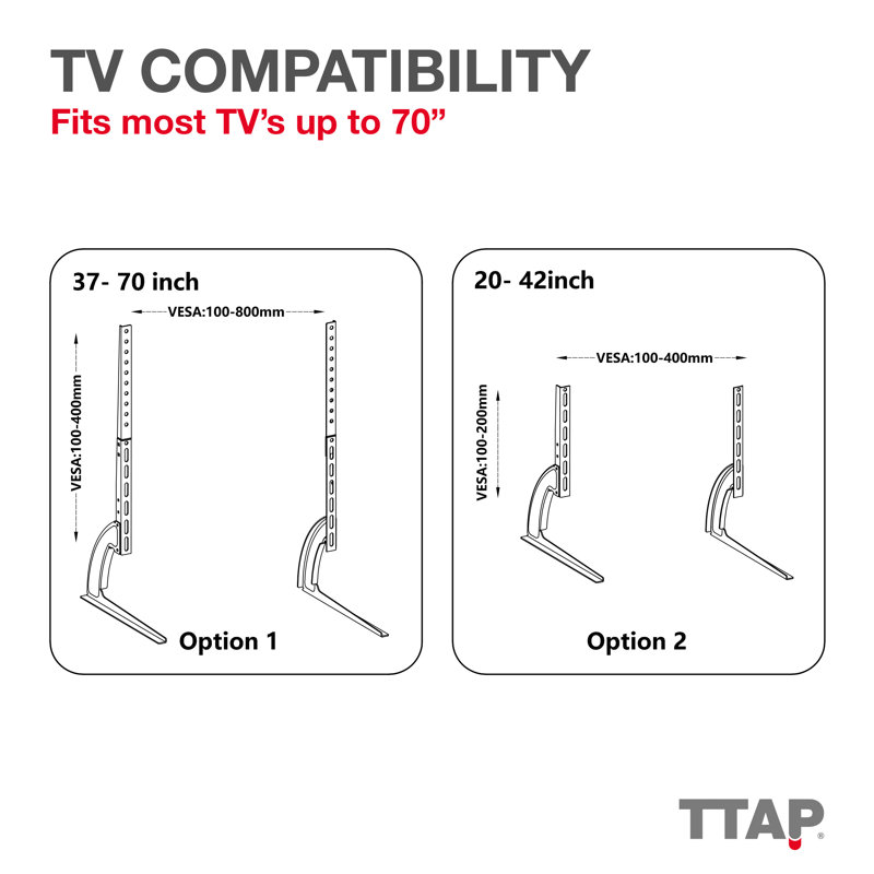 Oktay Unfinished TV Stand for TVs up to 70"