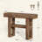 41.34'' Farmhouse Entryway Console Table With Storage Shelves, 2-tier Narrow Sofa Table With Sturdy H-shaped Legs-803862850