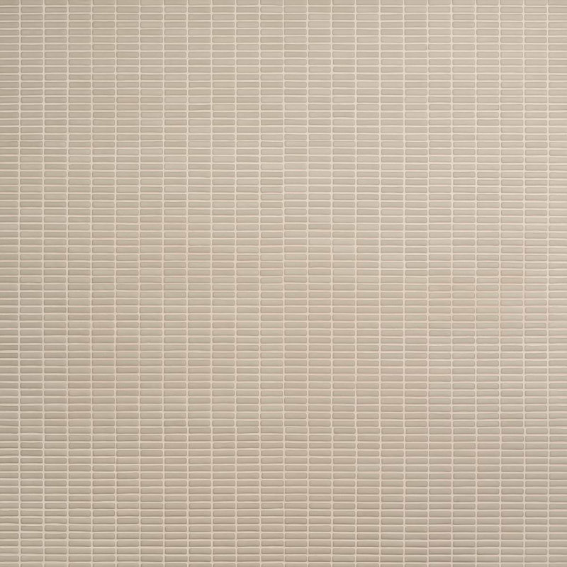 Venini 1/2" x 2" Mini Brick Frosted Glass Mosaic Tile, Beige