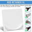 Porte-tringle de rideau de douche adhésif sans ruban avec ruban 3M - Très grand support de tringle pour une fixation murale sécurisée - Installation pelez et collez - Supports en plastique ABS durable - Paquet de 2