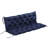 Tie-on Dark Blue Cushions For 3 Outdoor Patio Couch Bench, Swing Chair And /couch Pads, Blue, Overstuffed With Squishy Foam, , Has & Tie-