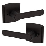 5485V Soho Privacy Door Lever with R026 Rose