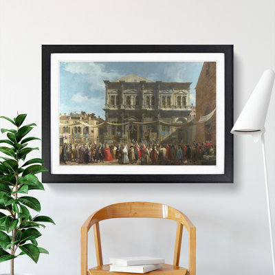 The Feast Day of St Roch by Giovanni Canaletto - Picture Frame Painting