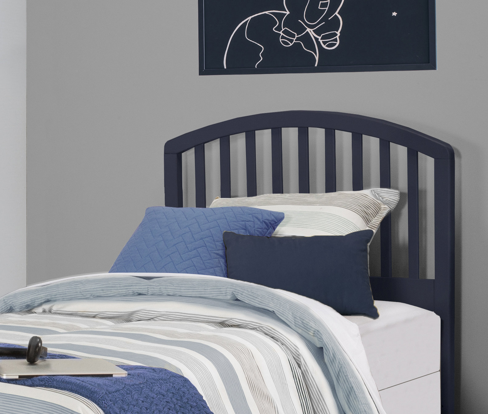 Wayfair deals blue headboard