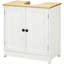 Armoire de salle de bain moderne sous le lavabo, meuble-lavabo pour lavabo mural, armoire de rangement avec portes doubles et tablette réglable