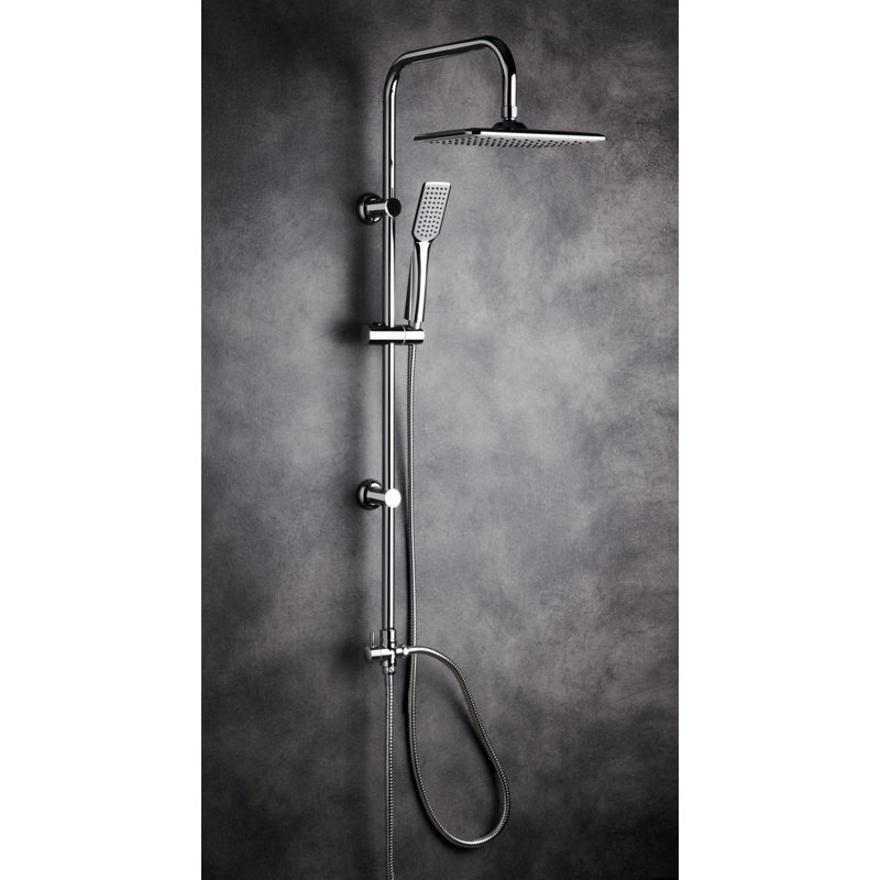 Bridge Column Complete Shower System with Dual Shower Head