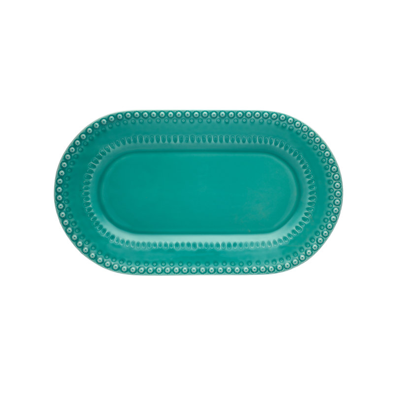 Bordallo Pinheiro Fantasy Platter, Aqua Green