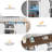 Farmhouse TV Stands, With Adjustable Shelves & Sliding Barn Door-428137735