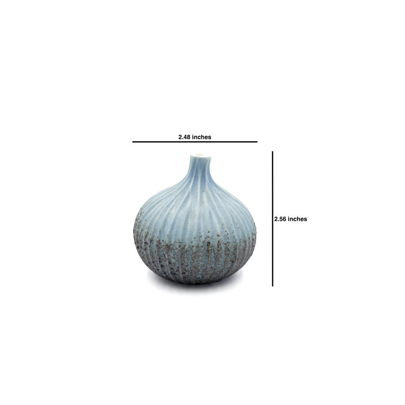 Aurya Table Vase 1, 2.6" H x 2.5" W x 2.5" D