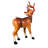Santa's Christmas Red-Nosed Reindeer Statue