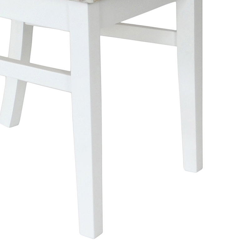 Taylor Slat Back Side Chair, White