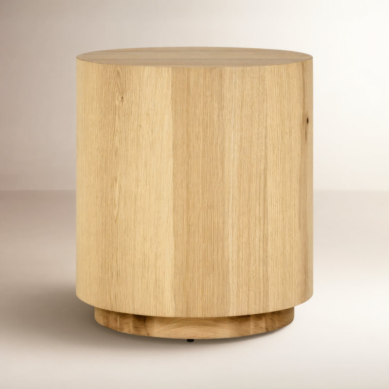 Layne 20" Round End Table, Natural