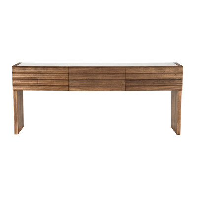 Wolf Console with White Marble Top