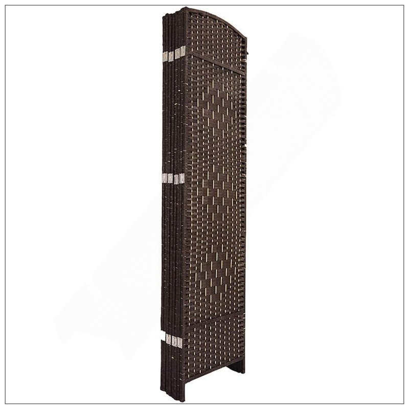 Paravent Roche, 8, Walnut Brown, 70.87" H x 141.73" W x 3.15" D