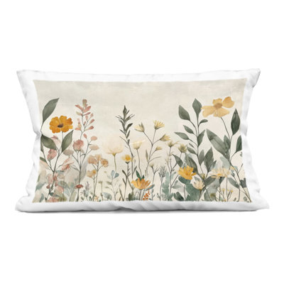Conception de coussin décoratif Shades Of Yellow Flowers par Petal Prints Design