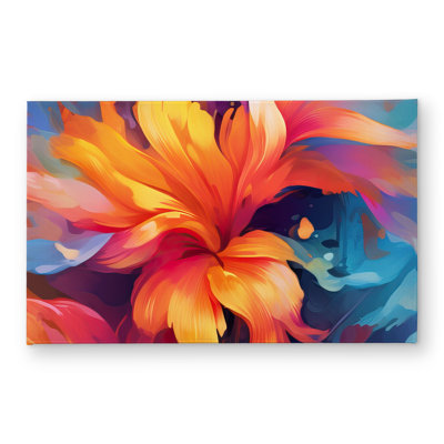 Colorful Plants Office Red Indoor Outdoor Door Mat | Home Decor