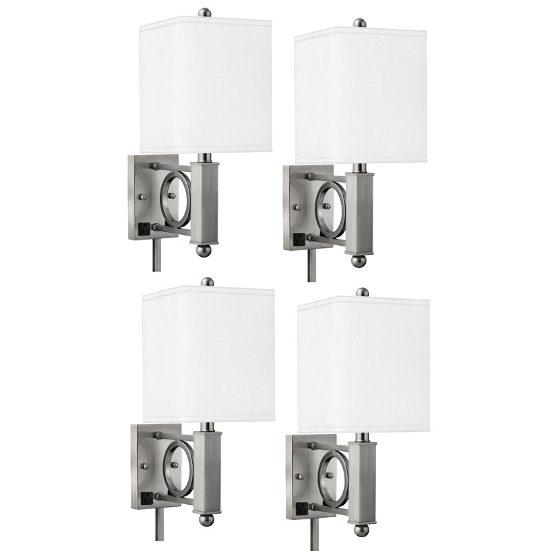 Geometrics Group Plug-in Armed Sconce