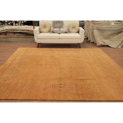 Tapis carré fait à la main de style Gabbeh 9 x 9