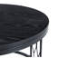 Tables basses et tables basses peu encombrantes, bois MDF noir, maison industrielle moderne