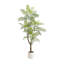 6 pi Arbre jacaranda artificiel en pot décoratif blanc