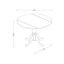 Ensemble de coin repas 3 pièces pour petits espaces comprenant une table de salle à manger ronde avec Dropleaf et 2 chaises rembourrées en similicuir vert d'automne, 42 x 42 pouces, chêne-1278237290-1278237291-1238114379