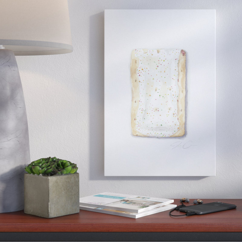 « frais pop-marrer »-impression sur toile tendue, H 18 po x l 12 po x P 1,5 po, Toile tendue, Pas de tapis
