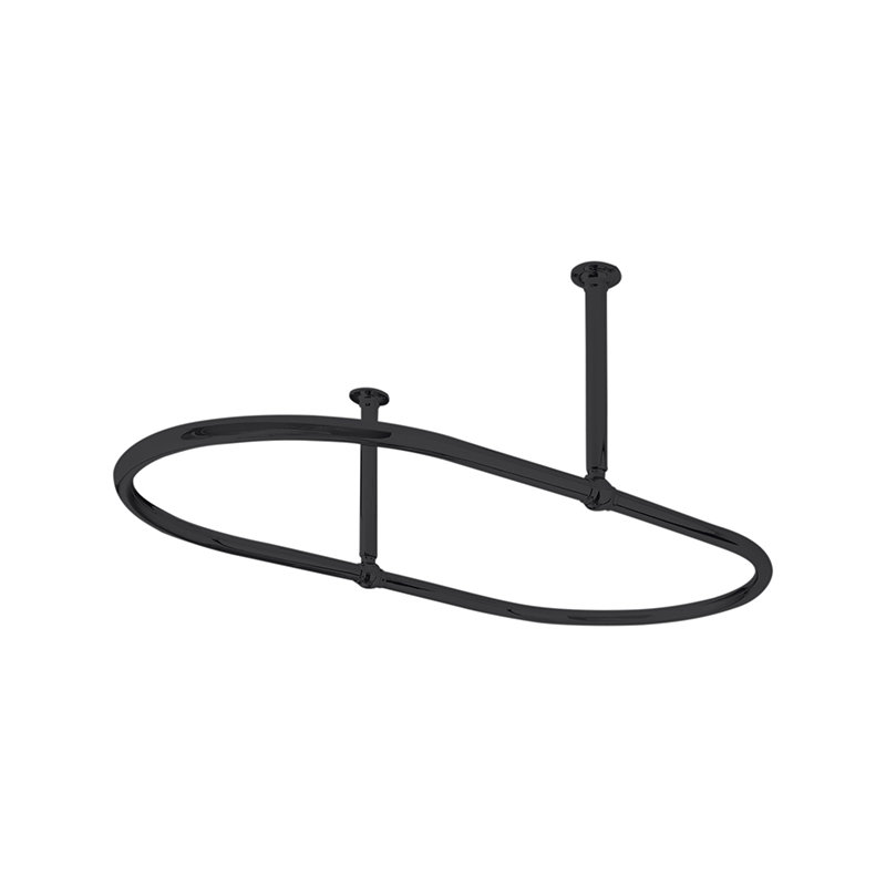 Aaren 30cm Curved Fixed Shower Curtain Rail