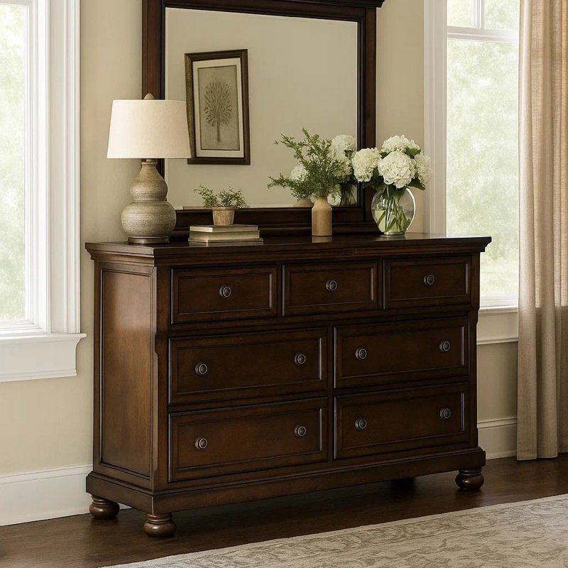 Hynek 7 Drawer 65.63" W Double Dresser
