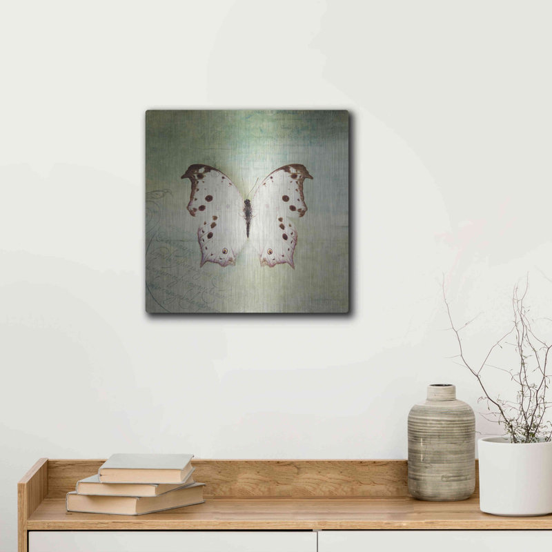 «French Butterfly IV» par Debra Van Swearingen, H 12 po x l 12 po