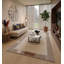 Tapis d'intérieur contemporain beige en laine beige fait à la main Tibbati-146699122