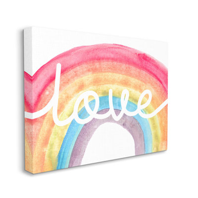 «Warm Rainbow Arches Love Cursive», typographie