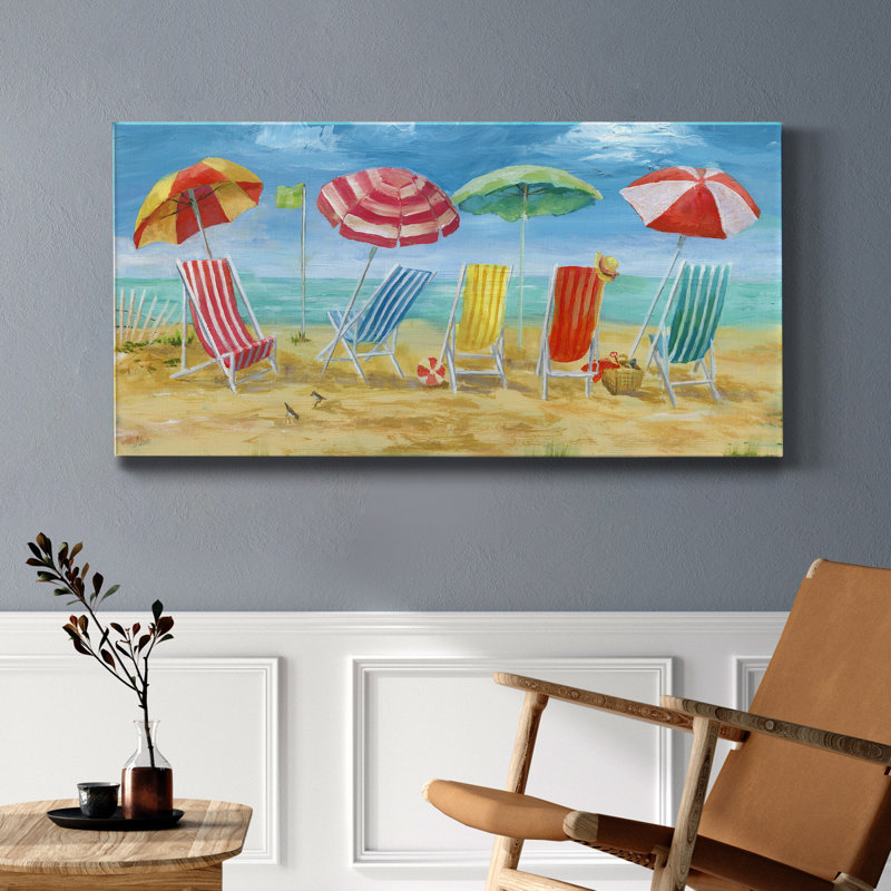 Bright Bright Chairs - reproduction sur toile tendue, H 24 po x l 12 po x P 1 po