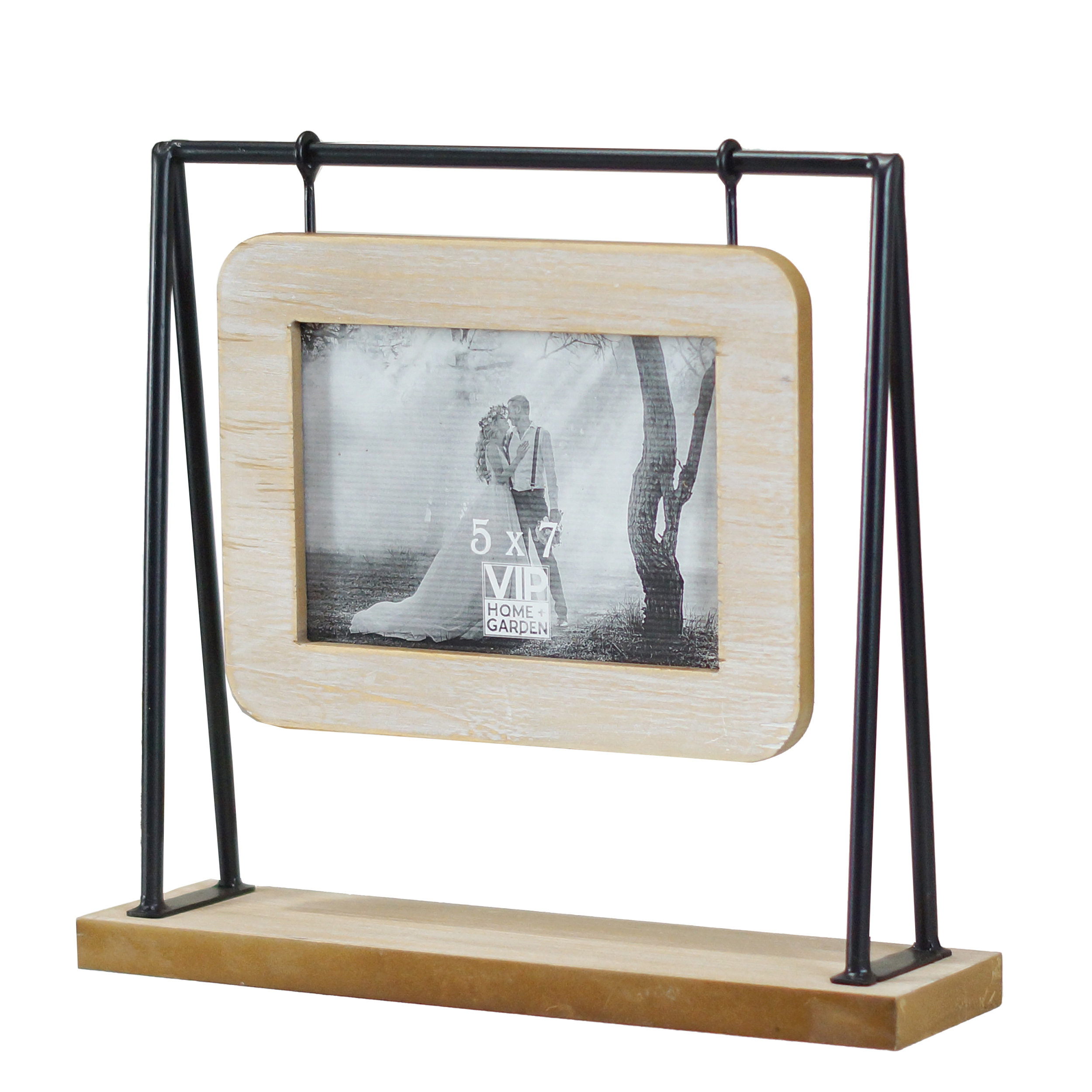 Latitude Run® VIP Wood 12.5 in. Brown 5x7 Photo Frame | Wayfair