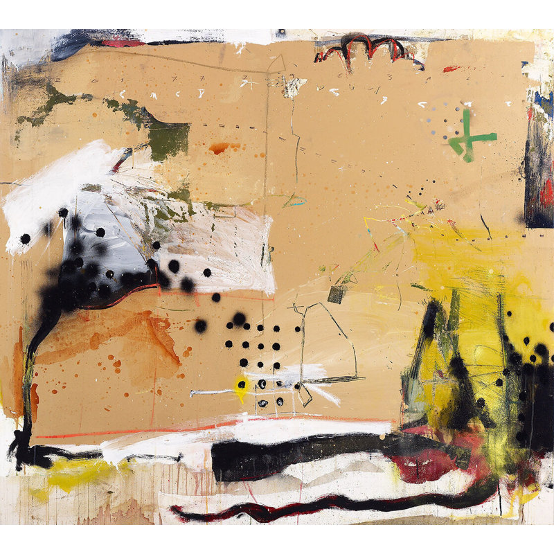 «Contract - Floater Frame», peinture sur toile, L 48 po x H 48 po