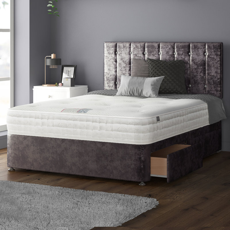 Chih Upholstered Headboard, Double (4'6), Amethyst