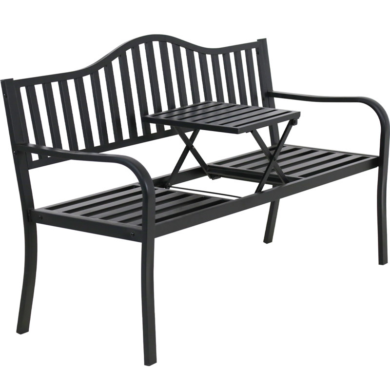 Banc de jardin en acier inoxydable