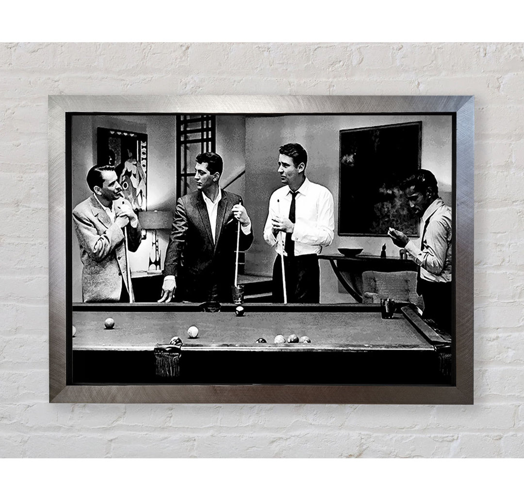 Das Rat Pack 4 spielt Pool - Druck