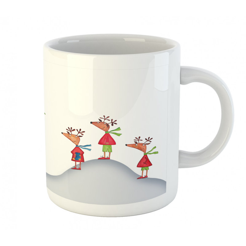 Grande tasse à café family reigndeer