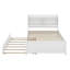 Structure de lit simple avec tête de lit et lit gigogne-109624326