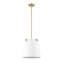 Luminaire suspendu 3 lumières Regene en noir mat-282085246