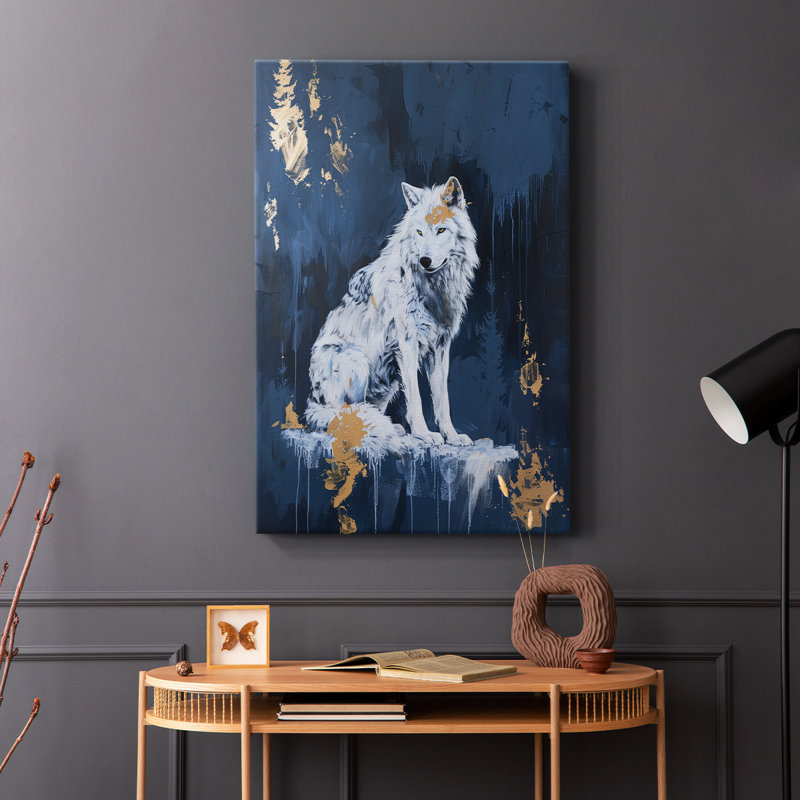 ANIMAUX série CXLV - Toile tendue avec châssis de qualité supérieure - Prêt à être accroché, H 36 po x l 24 po