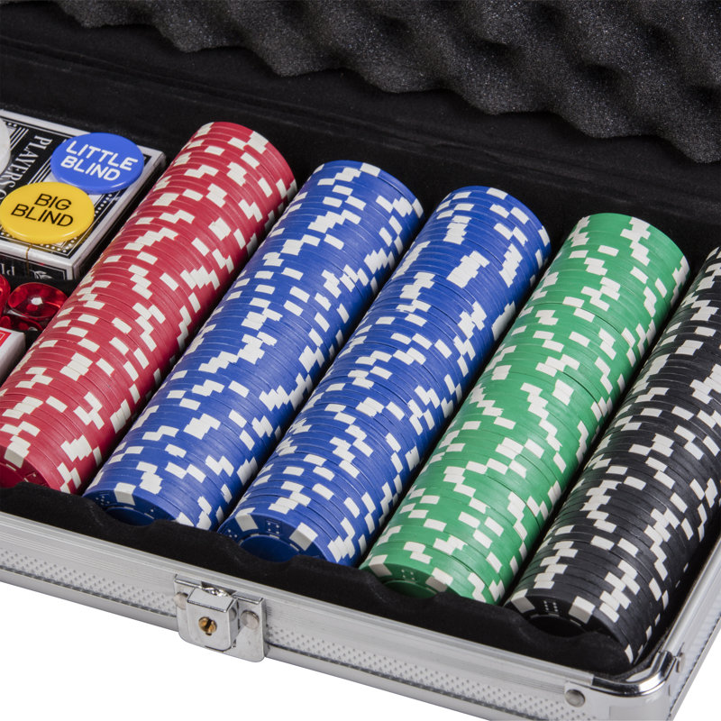 American Legend 500 Pc Poker Chip Set With Aluminum Case