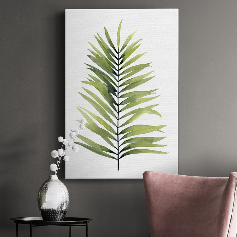 «Palm Water II», impression sur toile non encadrée, H 12 po x l 8 po x P 1 po