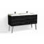 Avila 60" W Freestanding Double Bathroom Vanity with Dawson Leg-66413752-66413754-66413755