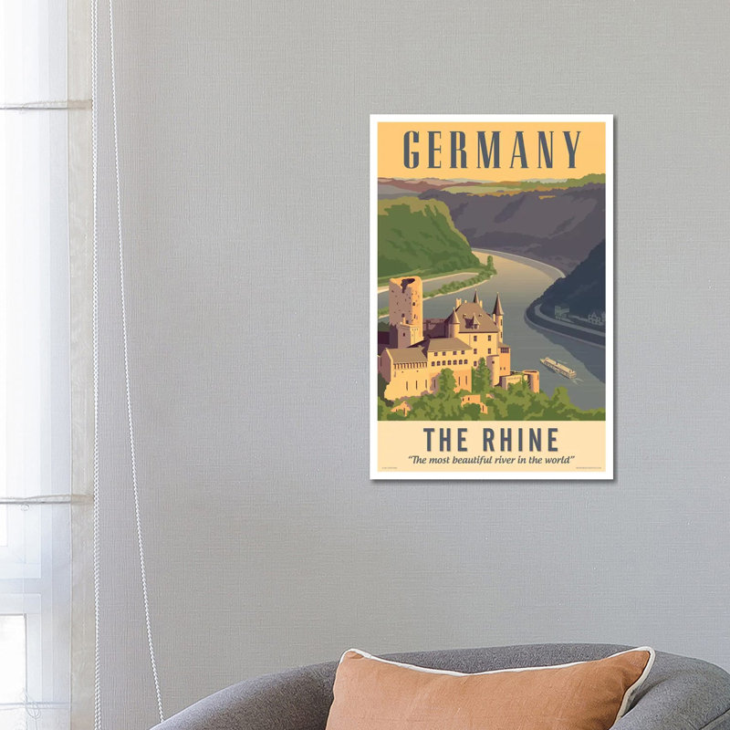 Germany Travel Poster by Jim Zahniser - Wrapped Canvas Print, 66.04 cm H x 45.72 cm W x 3.175 cm D
