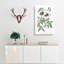 White Leather Clematis Flower - Wrapped Canvas Painting-55305244